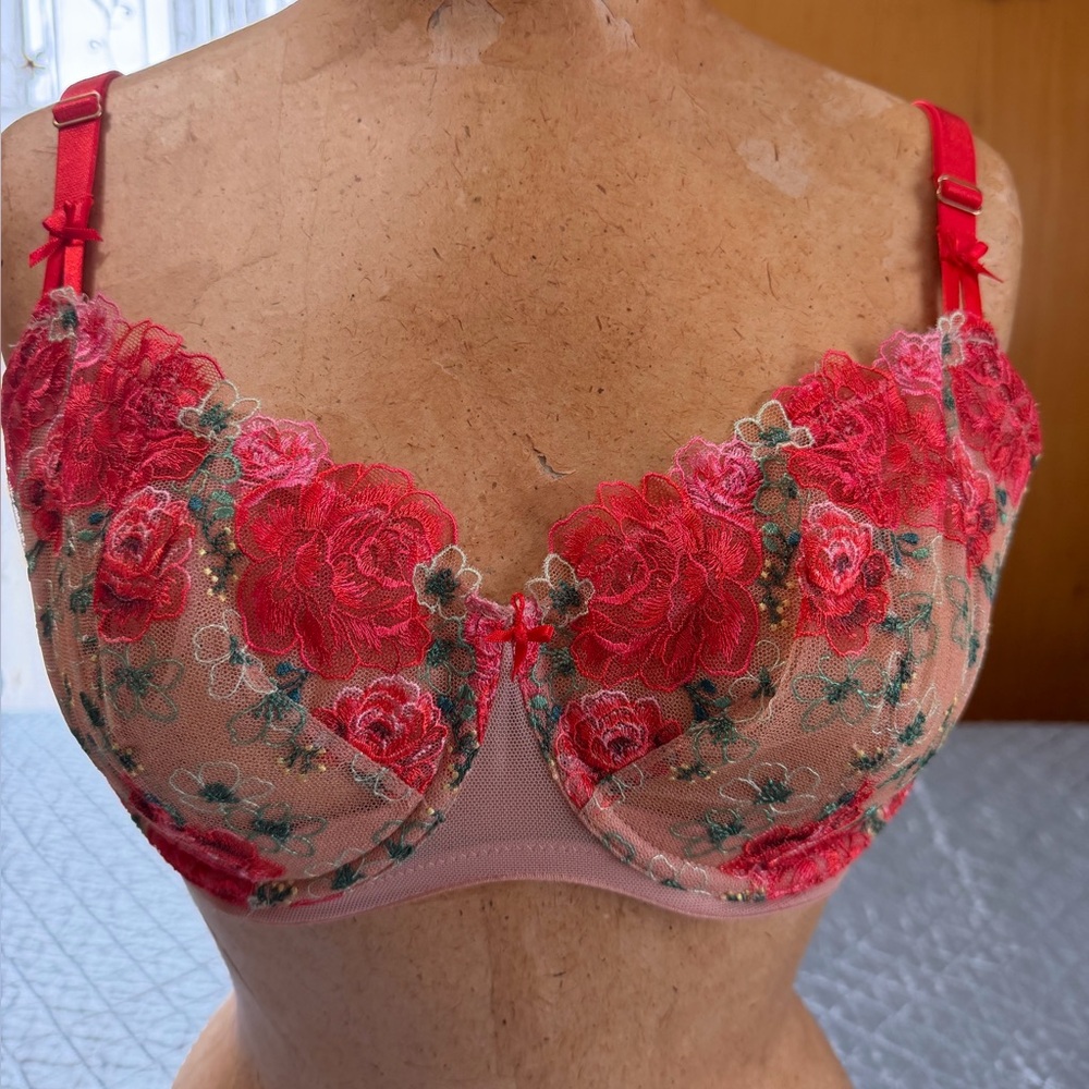 VICTORIA SECRET 
DREAM ANGELS
Wicked Unlined Floral Embroidery Balconette Bra